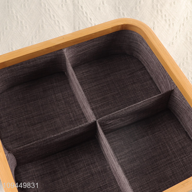 China wholesale 4compartment polyester storage box storage basket