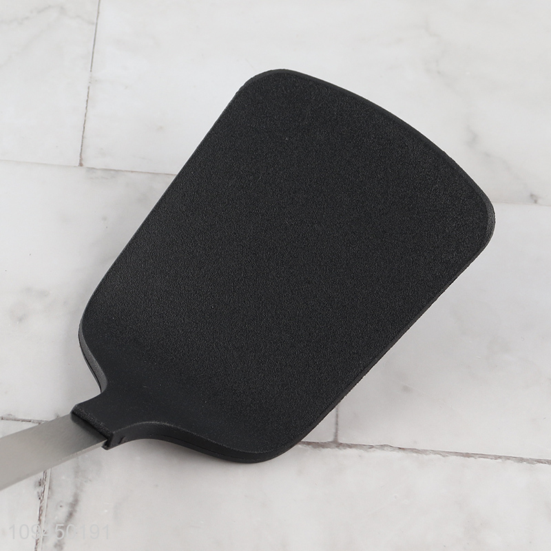Factory price black nylon kitchen cooking spatula