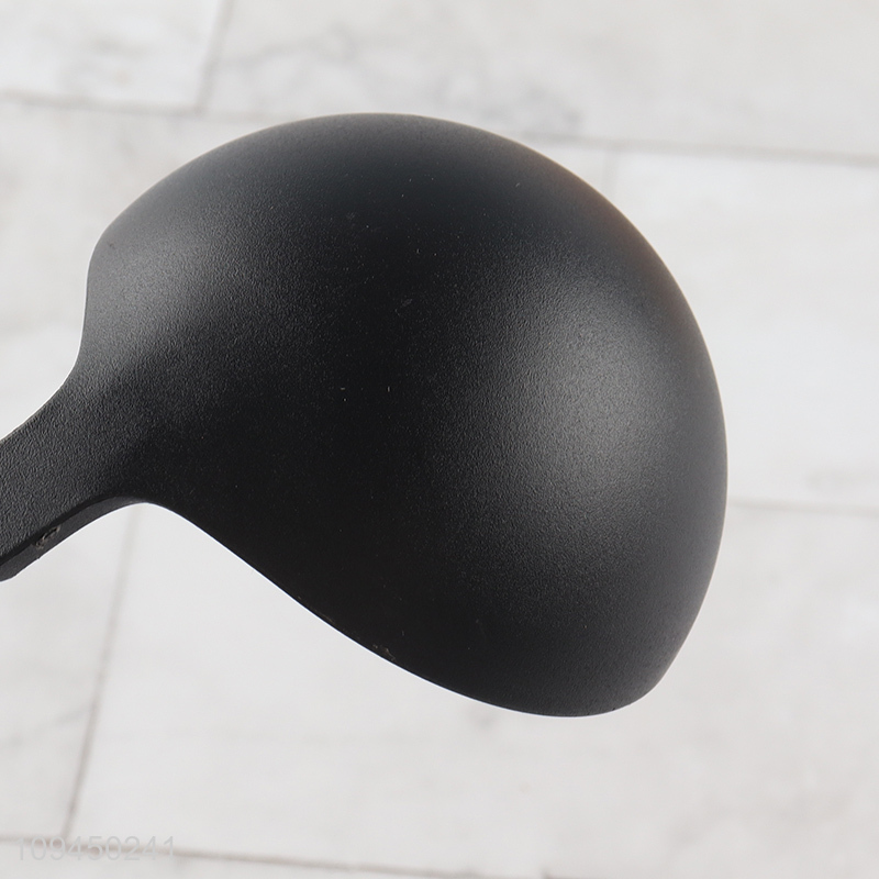 Hot items black nylon soup spoon for kitchen utensil