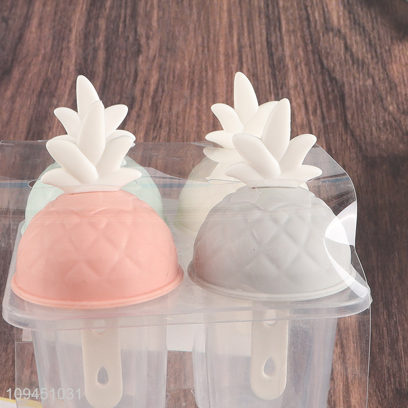 Top selling pineapple shape ice mould popsicle mold