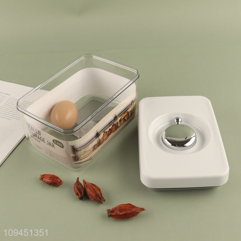 Low price rectangle plastic fridge storage box with lid