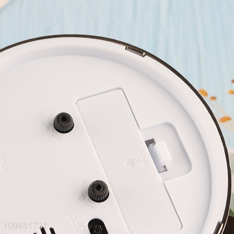 Hot items round quartz alarm clock for sale