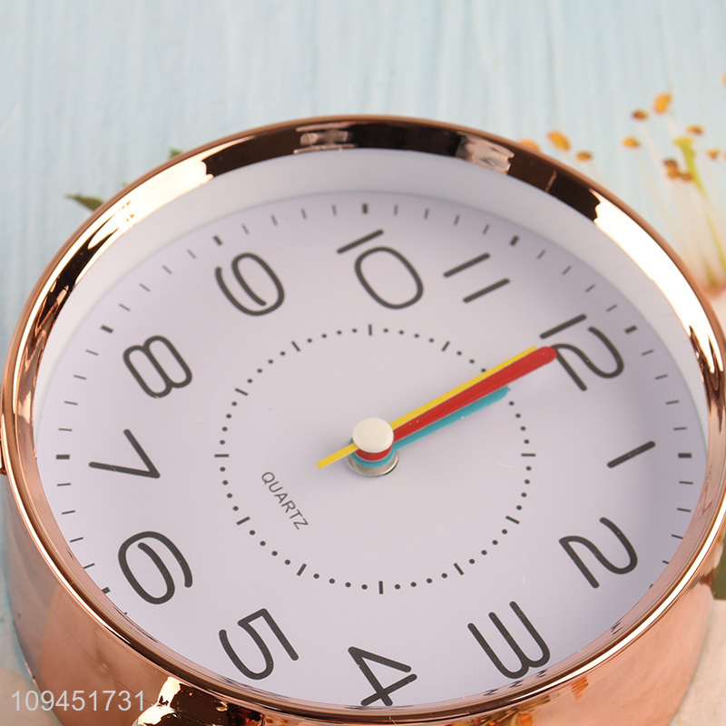 Hot items round quartz alarm clock for sale