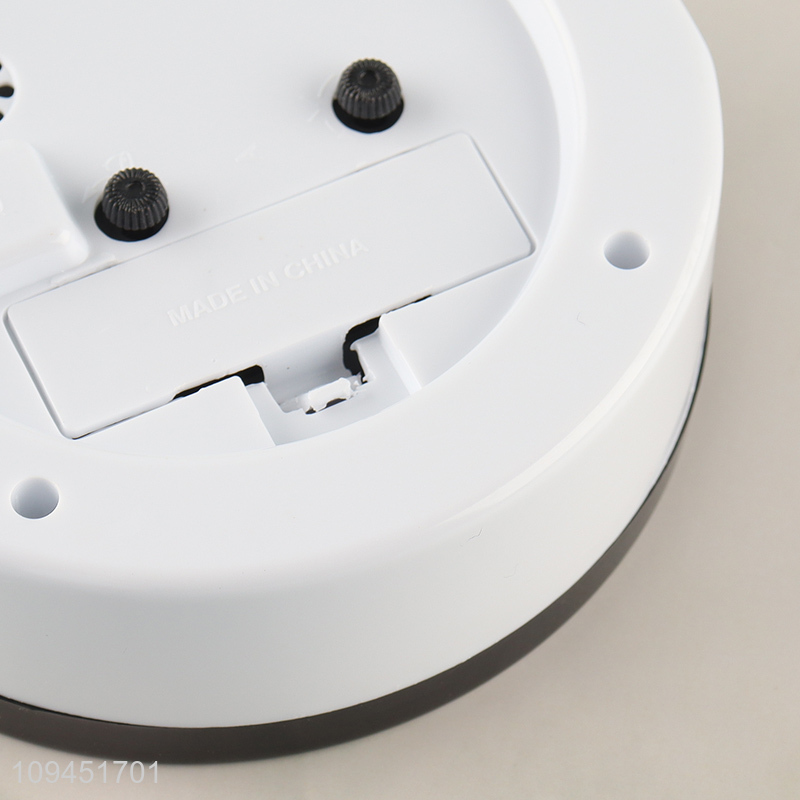 Online wholesale round quartz alarm clock for household