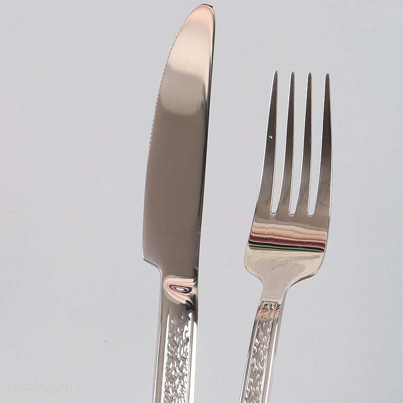 Hot selling delicate design stainless steel cutlery set