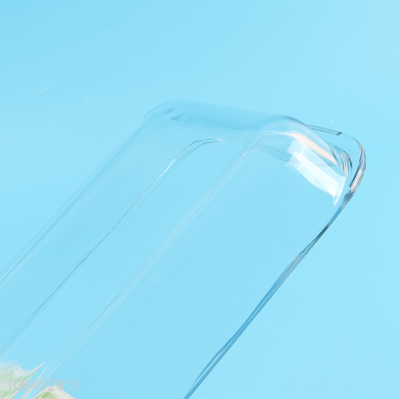 Low price clear rectangle glass baking pan for sale