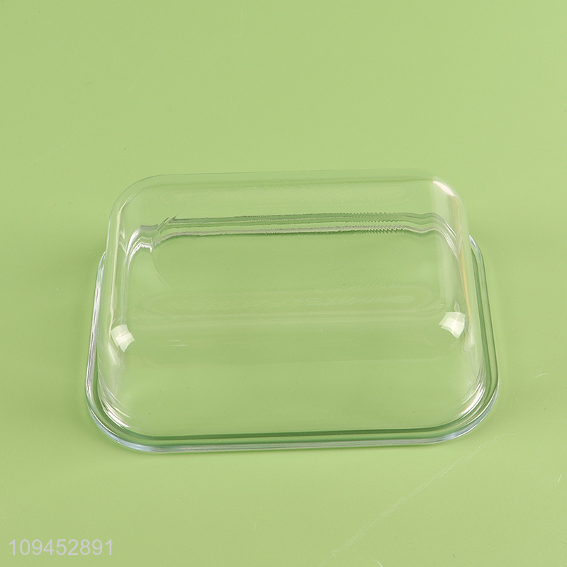China supplier sealed glass preservation box with lid