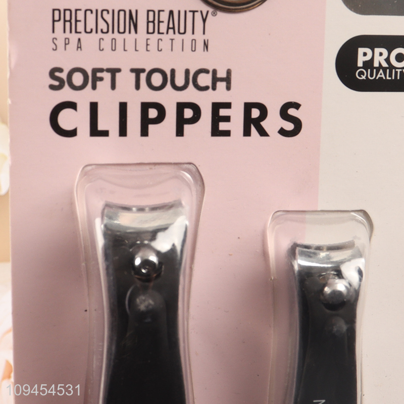 Yiwu market  2pcs stainless steel nail clipper set