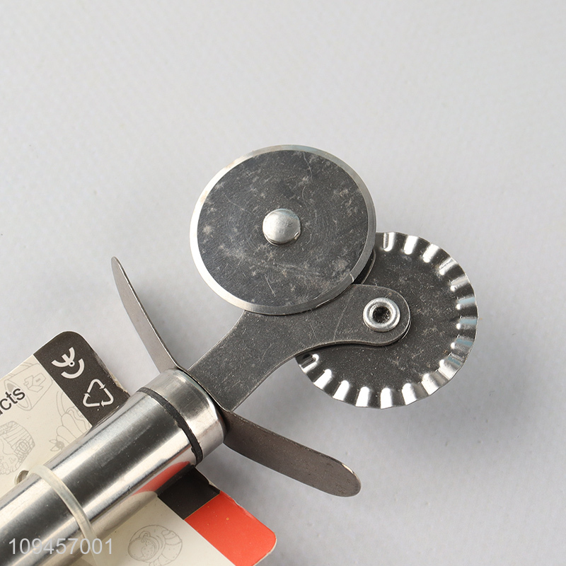 New arrival double wheel pizza wheel pizza cutter