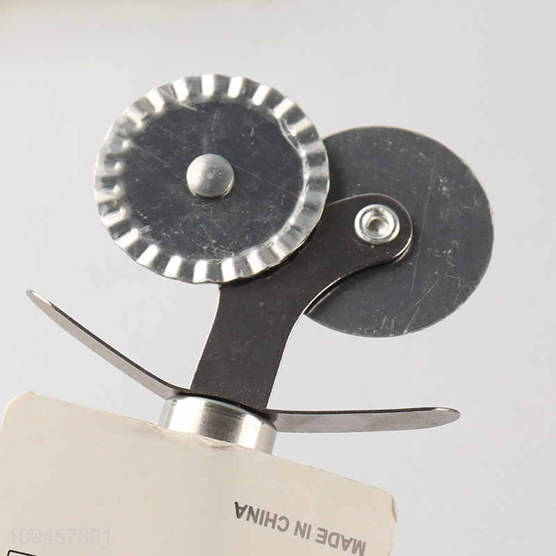 New arrival double wheel pizza wheel pizza cutter