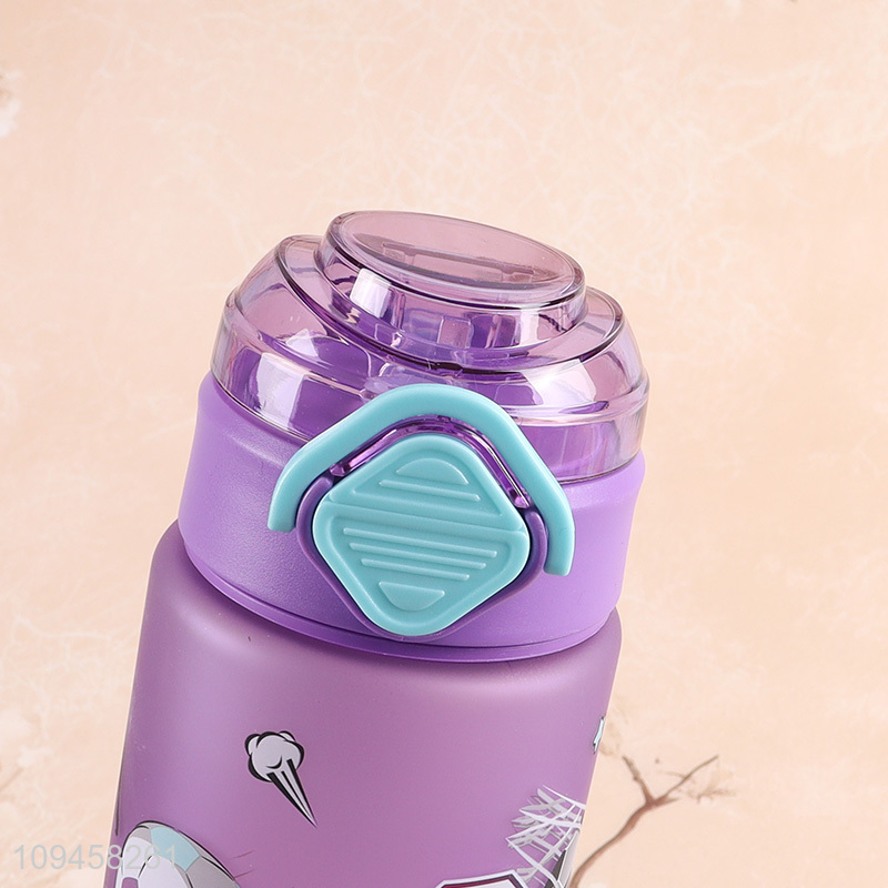 Top selling printed water bottle drinking bottle with straw