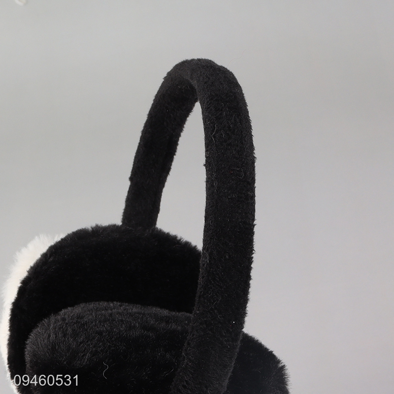 Top products cartoon panda soft ear muffs for winter