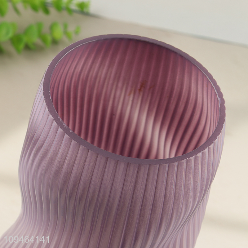 Hot sale purple flower vase for home decor