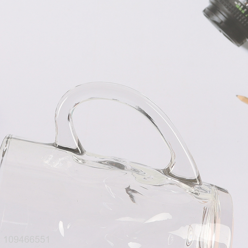 Factory supply clear glass coffee cup drinking cup