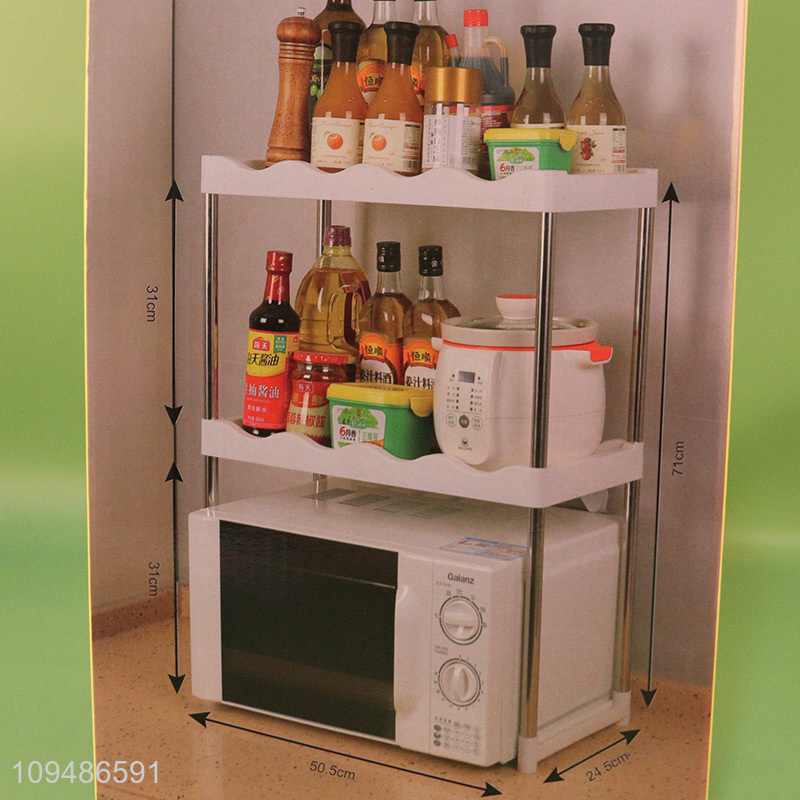 New arrival 2-layer kitchen spice rack storage rack