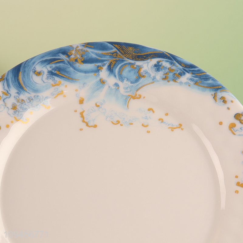 Low price 9 inch round delicate tableware plate
