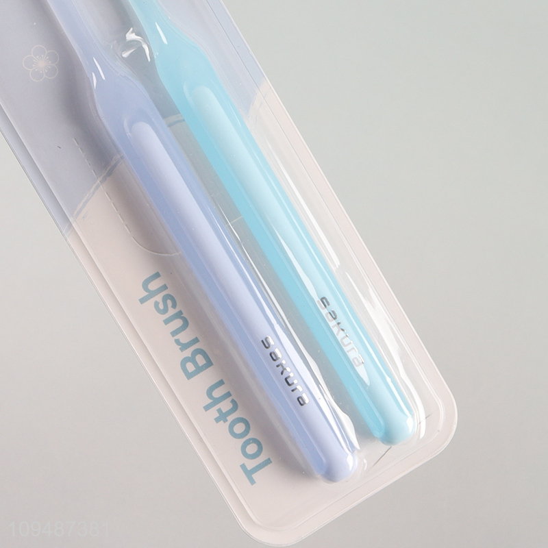 Good selling 2pcs family daily toothbrush set