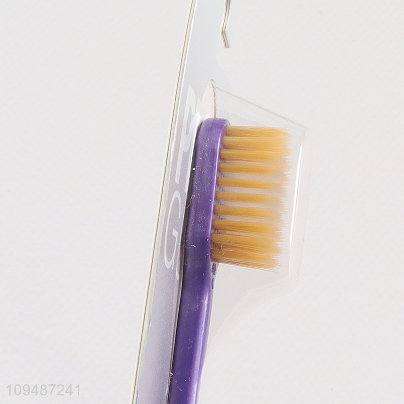 China wholesale adult plastic toothbrush with oral care