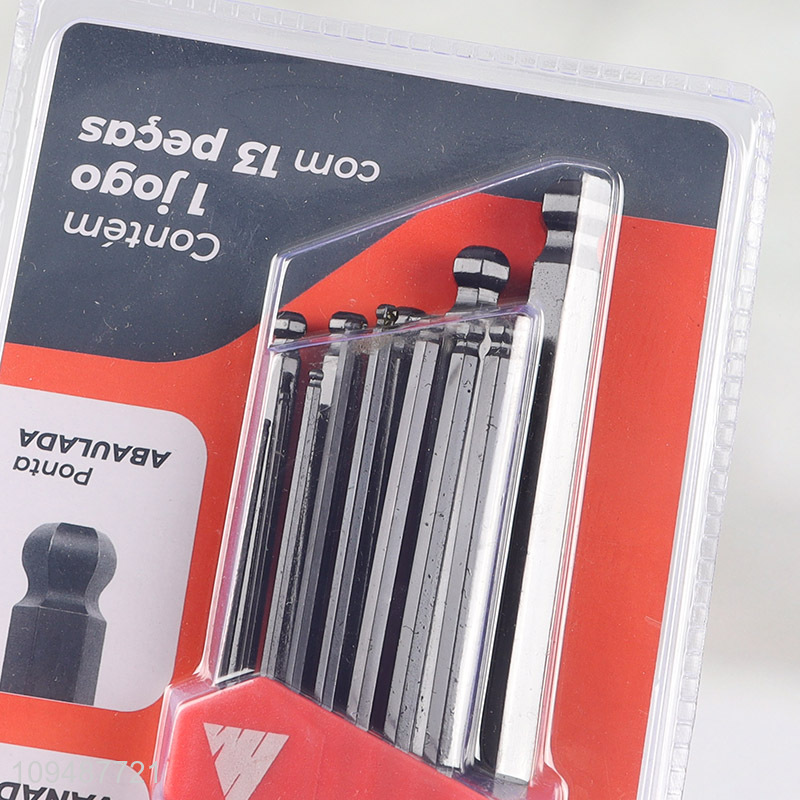 Top products crv steel hex key set for hand tool