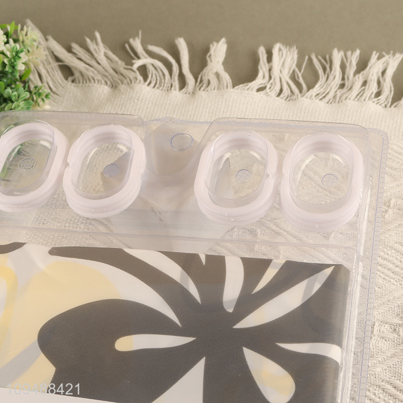Low price PE shower curtain for bathroom