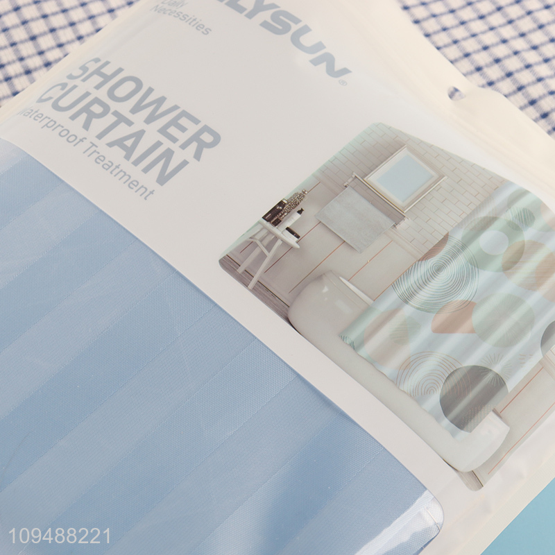 Hot products water polyester shower curtain bathroom curtain