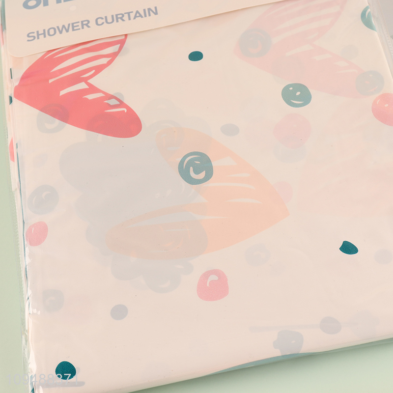 Top products waterproof PE shower curtain for sale