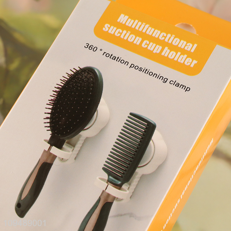 China supplier comb storage organizer suction cup holder