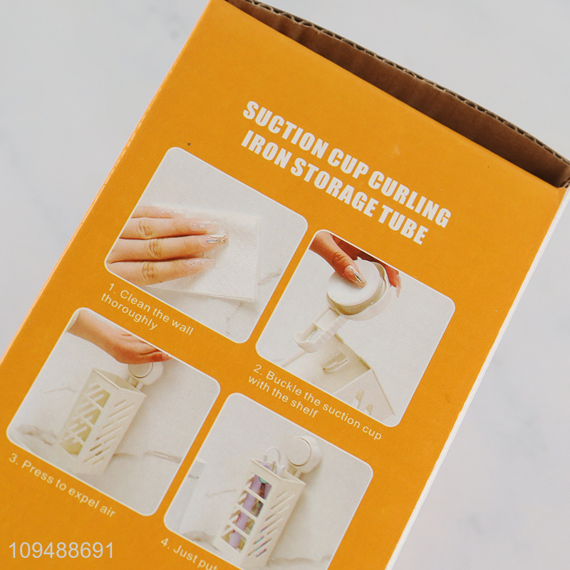 New product suction hair curler storage rack for bathroom