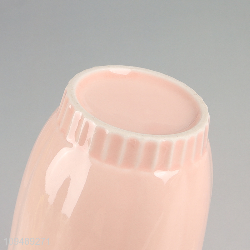 Factory supply pink ceramic water cup for sale