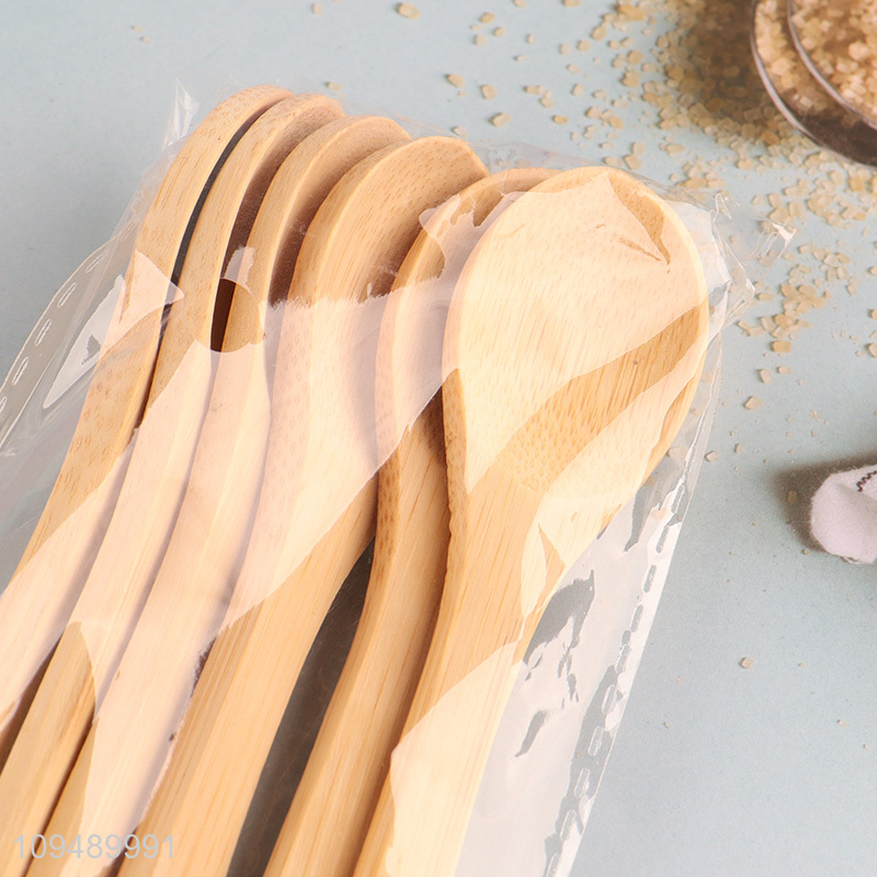 Hot selling home 6pcs bamboo cutlery spoon set
