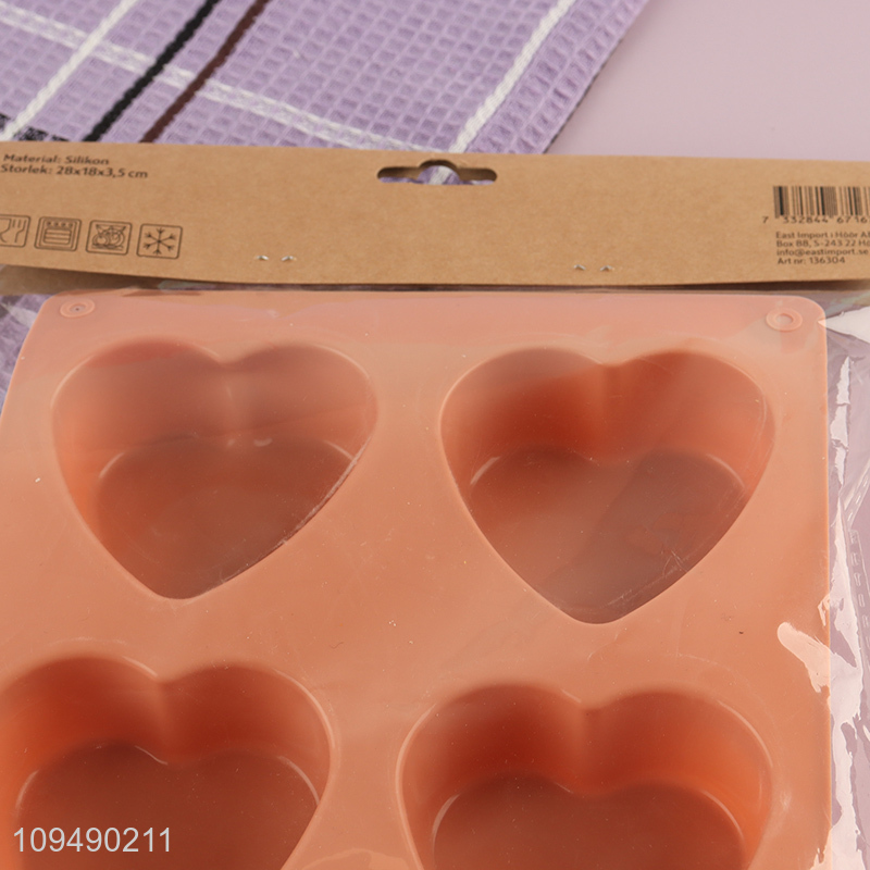 Hot selling heart shape silicone chocolate mold