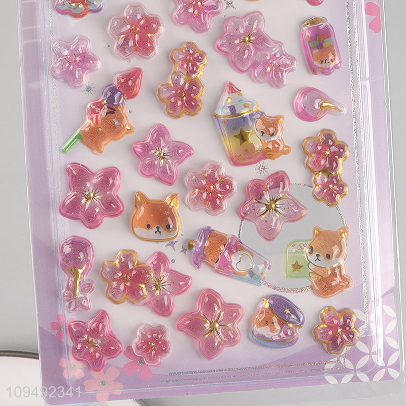 New product cute pvc 3d decorative stickers for sale