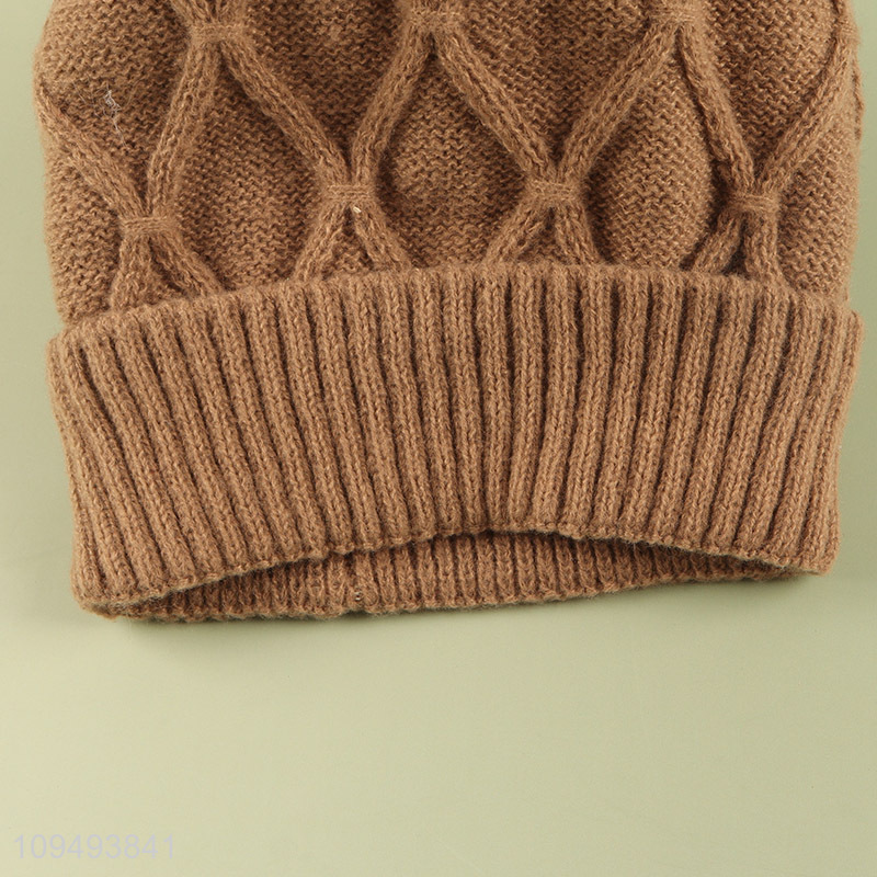 Top quality warm beanies hat knitted hat for sale