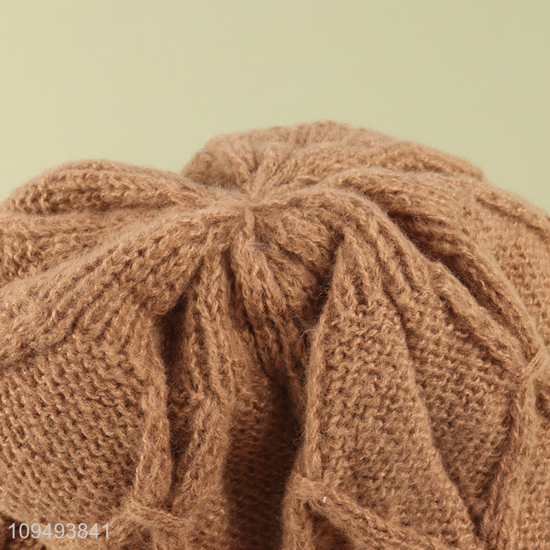Top quality warm beanies hat knitted hat for sale
