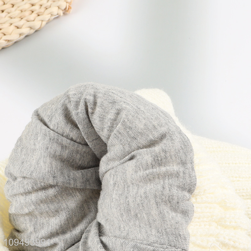 New style white beanies hat winter hat for sale