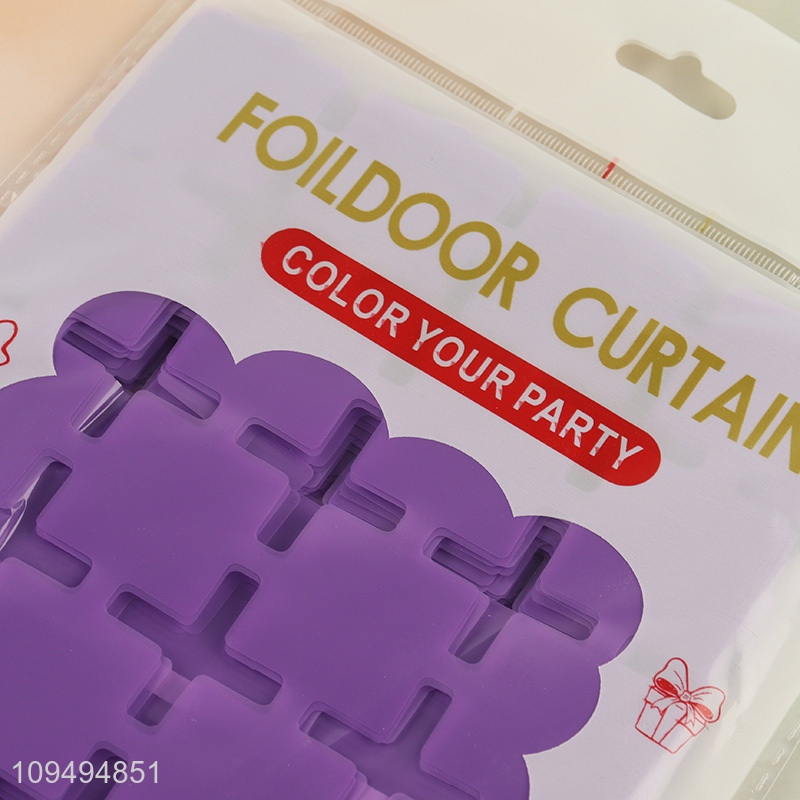 China factory multicolor foildoor curtain backdrop curtain for sale