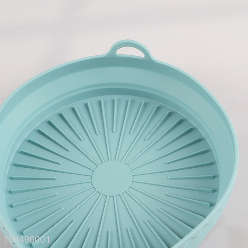 Low price foldable silicone air fryer baking pan