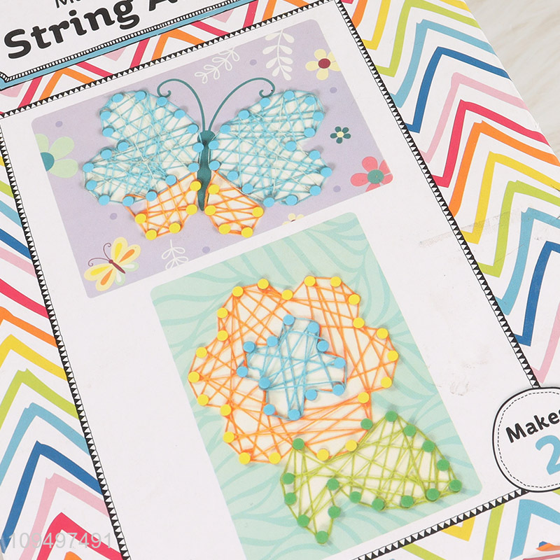 New arrival butterfly flower diy string art kit toys