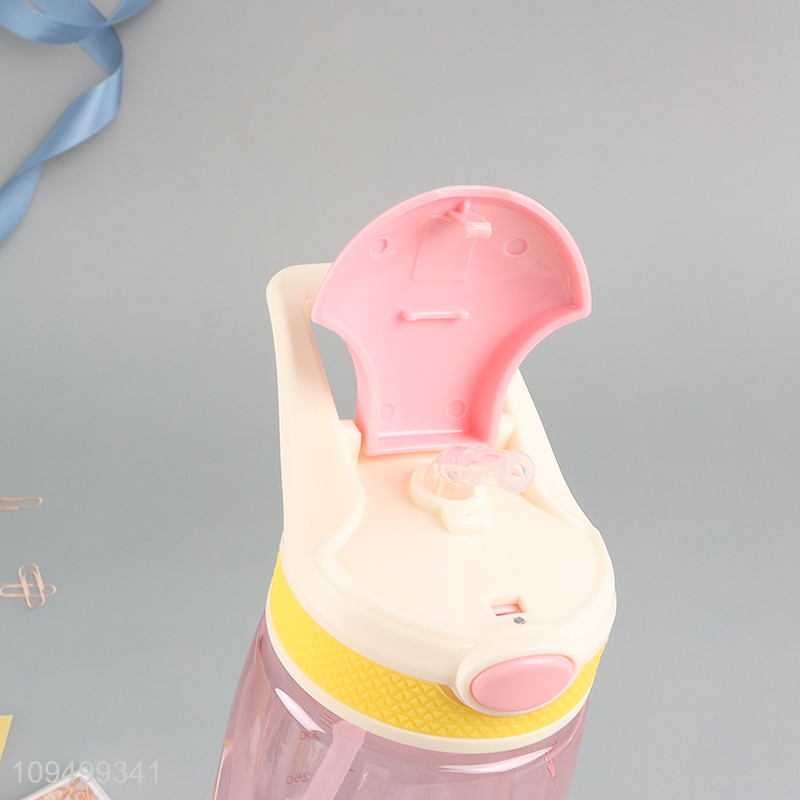 Top selling portable plastic water bottle with handle