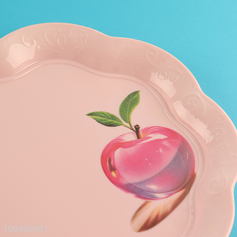 Latest products flower shape melamine plate for sale