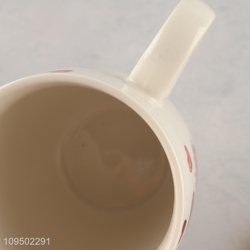 Factory direct sale bear printed water cup ceramic cup