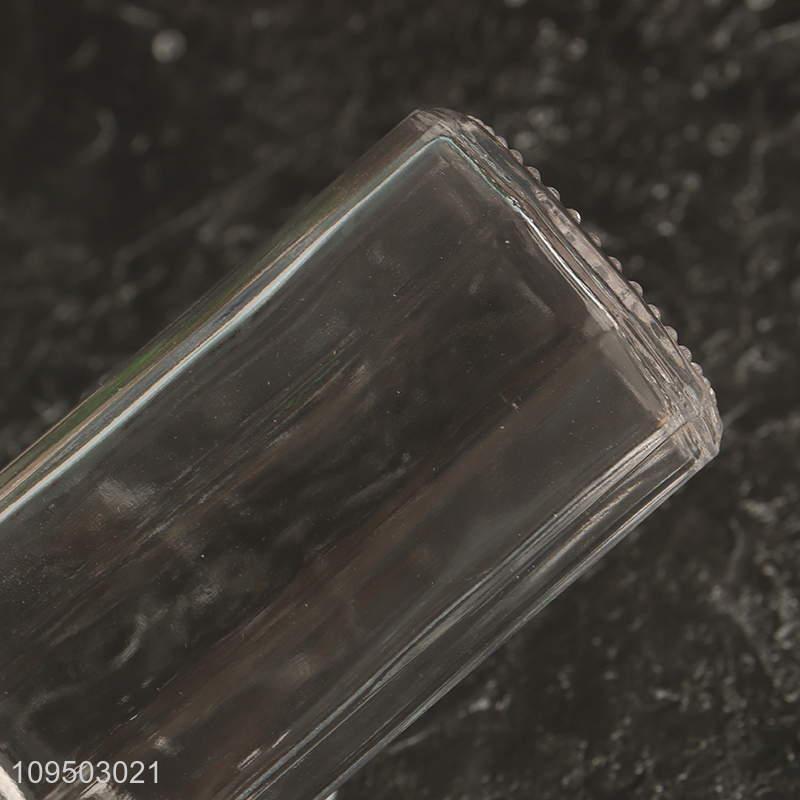 China factory clear glass condiment bottle for kitchen