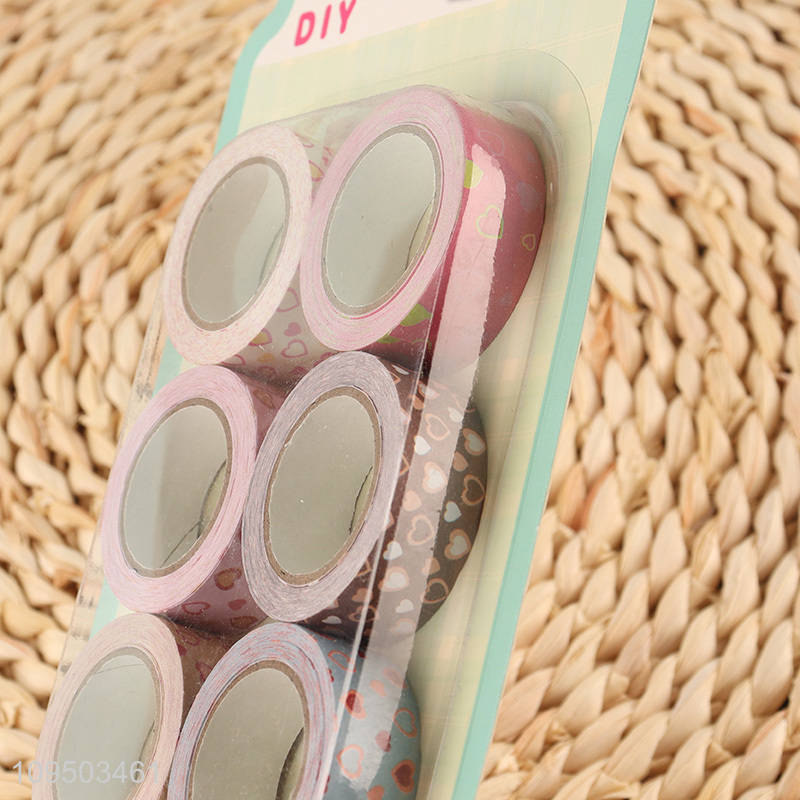 New style 6pcs decorative paper sticker for sale