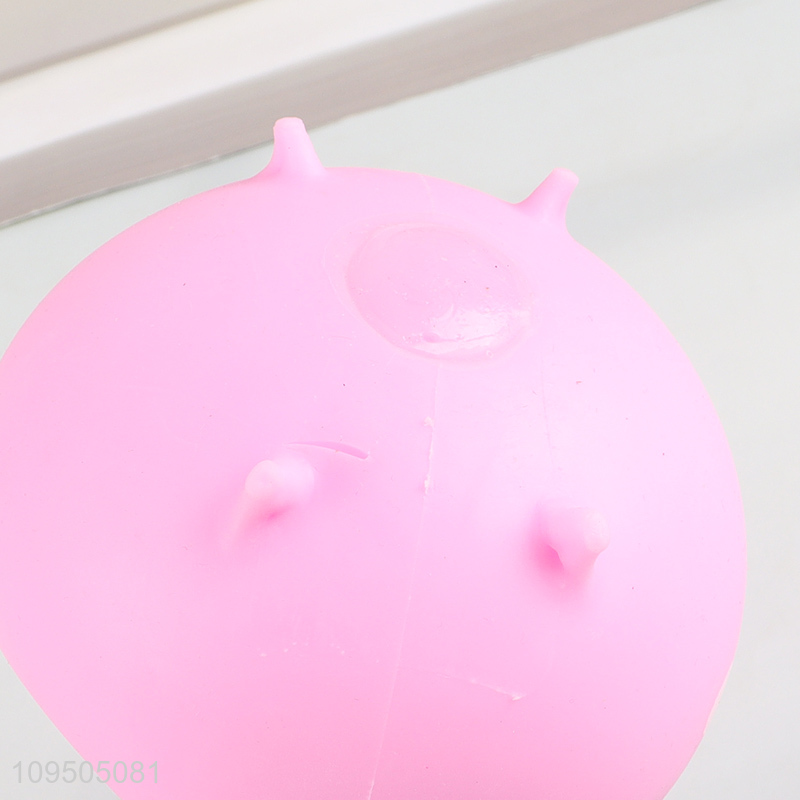 China supplier pink cat-shaped squeeze toy