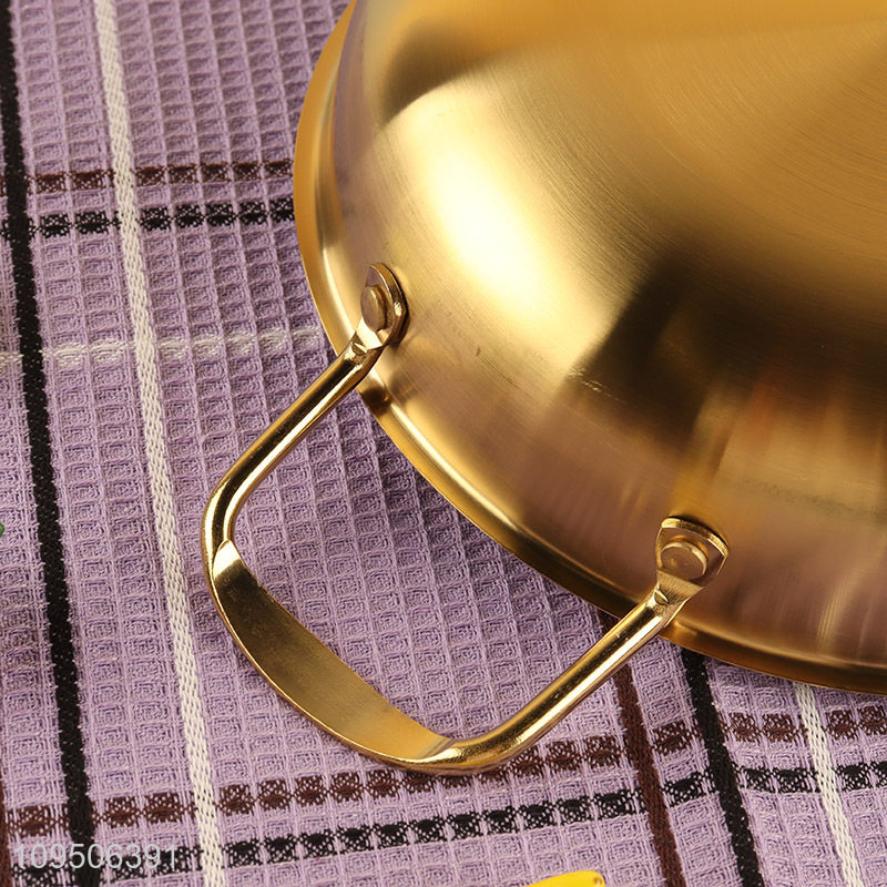 China factory stainless steel golden soup pot