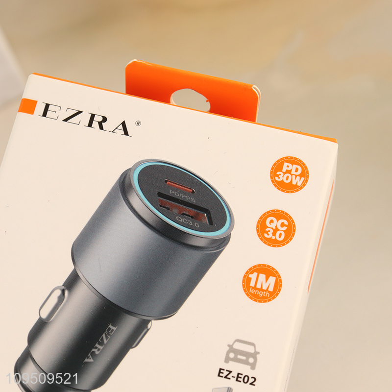 Hot sale qc3.0+pd20w car charger wholesale