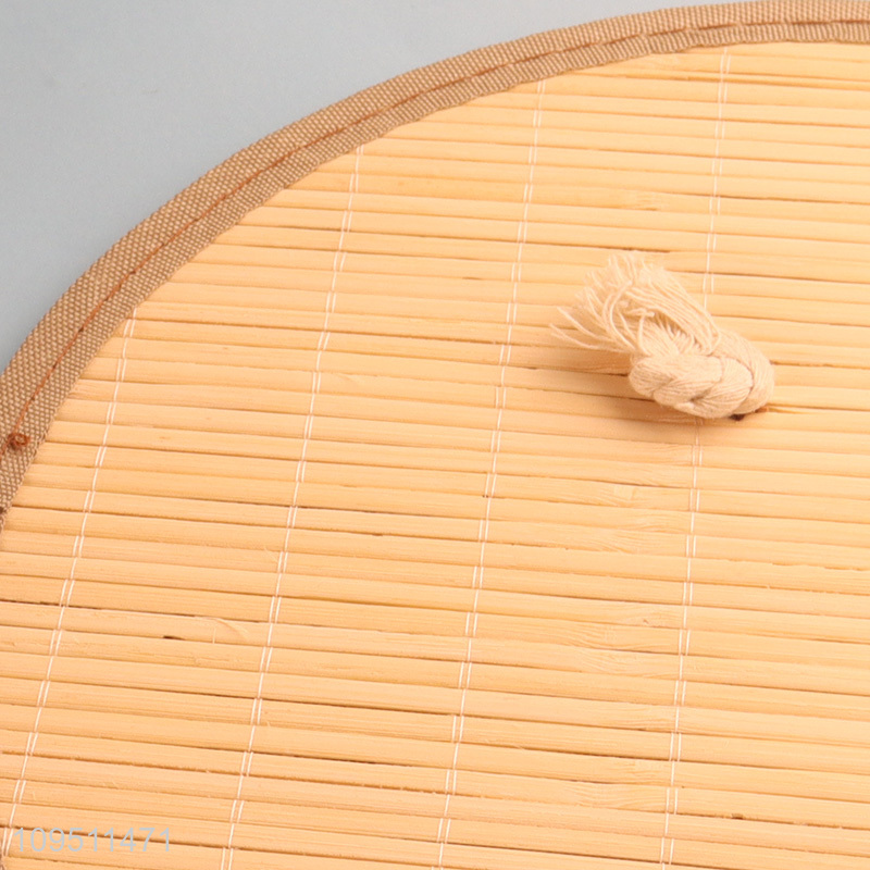 Low price round bamboo storage basket for sale