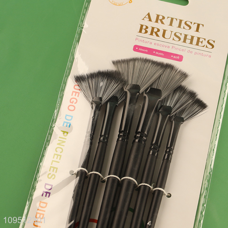 Hot selling 6pcs oil painting brush for art supplies