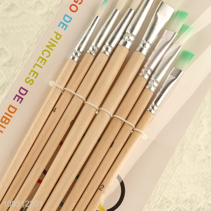 Best selling 8pcs oil painting brush for art supplies