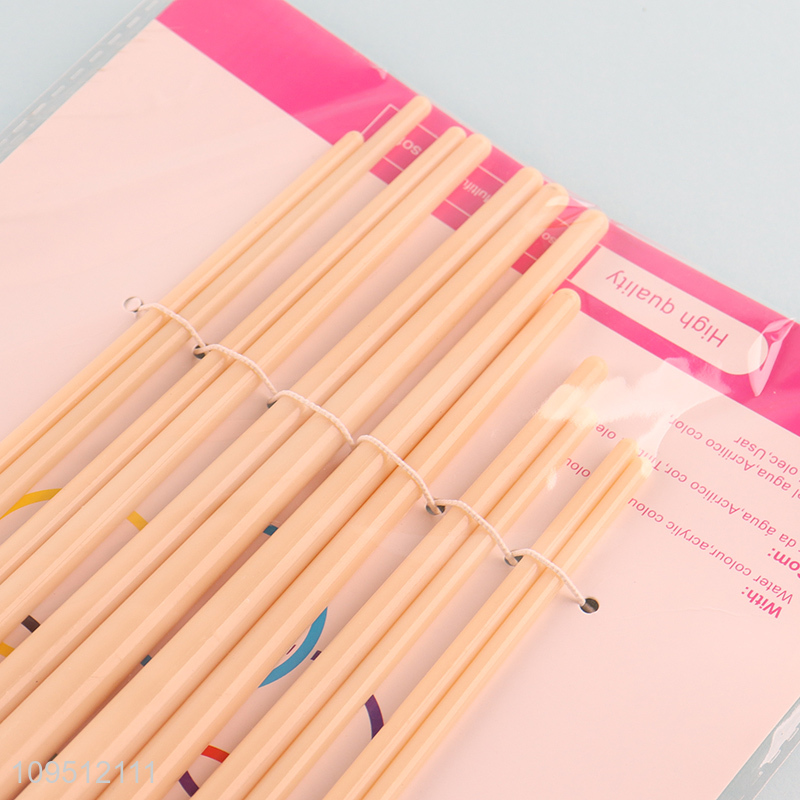 Good price 12pcs professional oil painting brush set